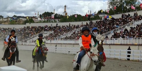 江孜达玛节赛马激情上演 少年骑手成亮点